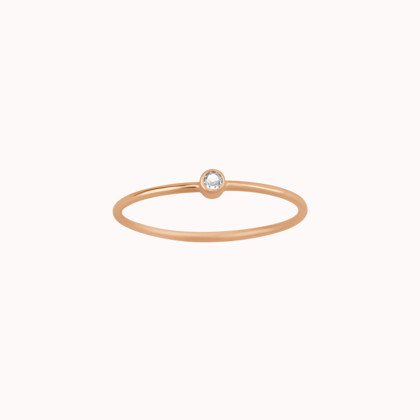 Tiny April Birthstone Ring β Diamond