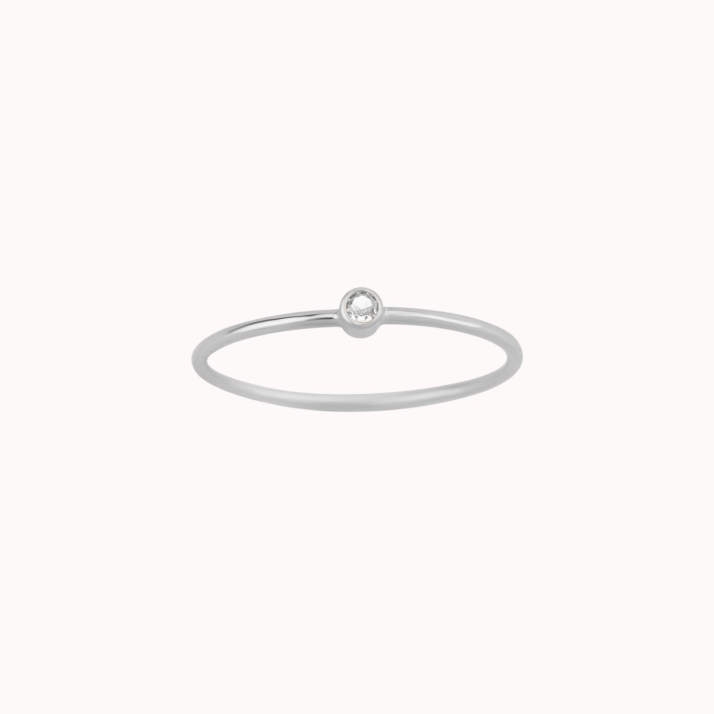 Tiny April Birthstone Ring β Diamond