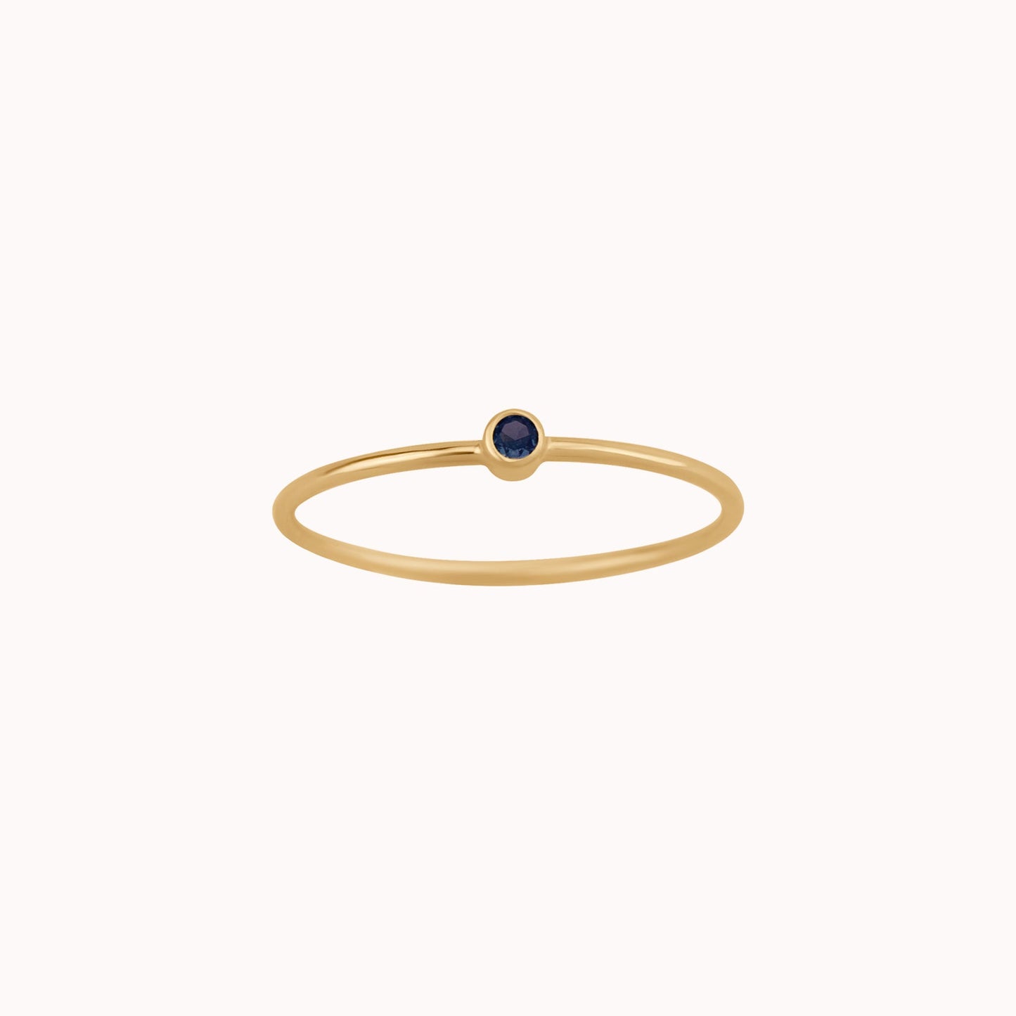 Tiny September Birthstone Ring ∙ Sapphire