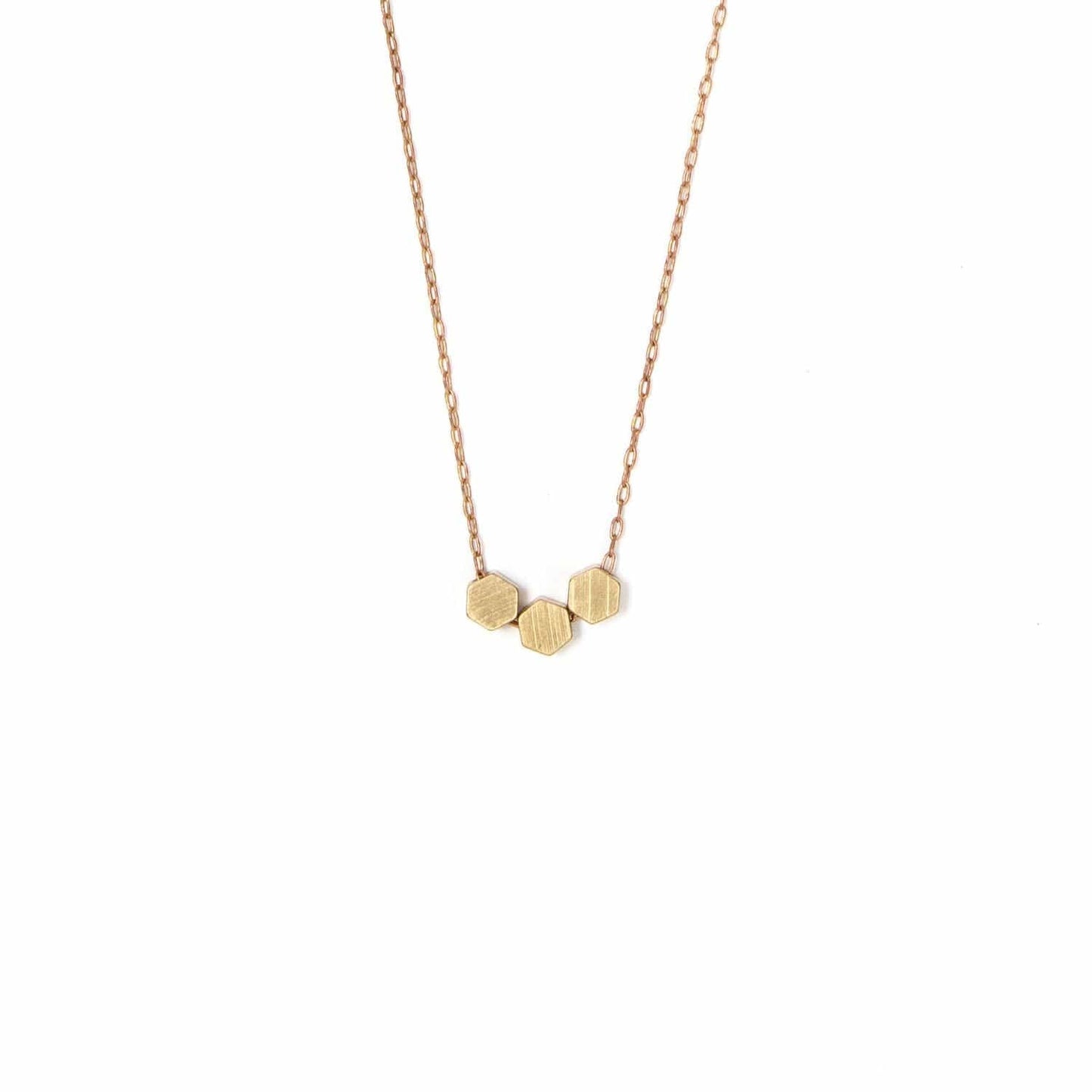 Tiny Hexagons Necklace
