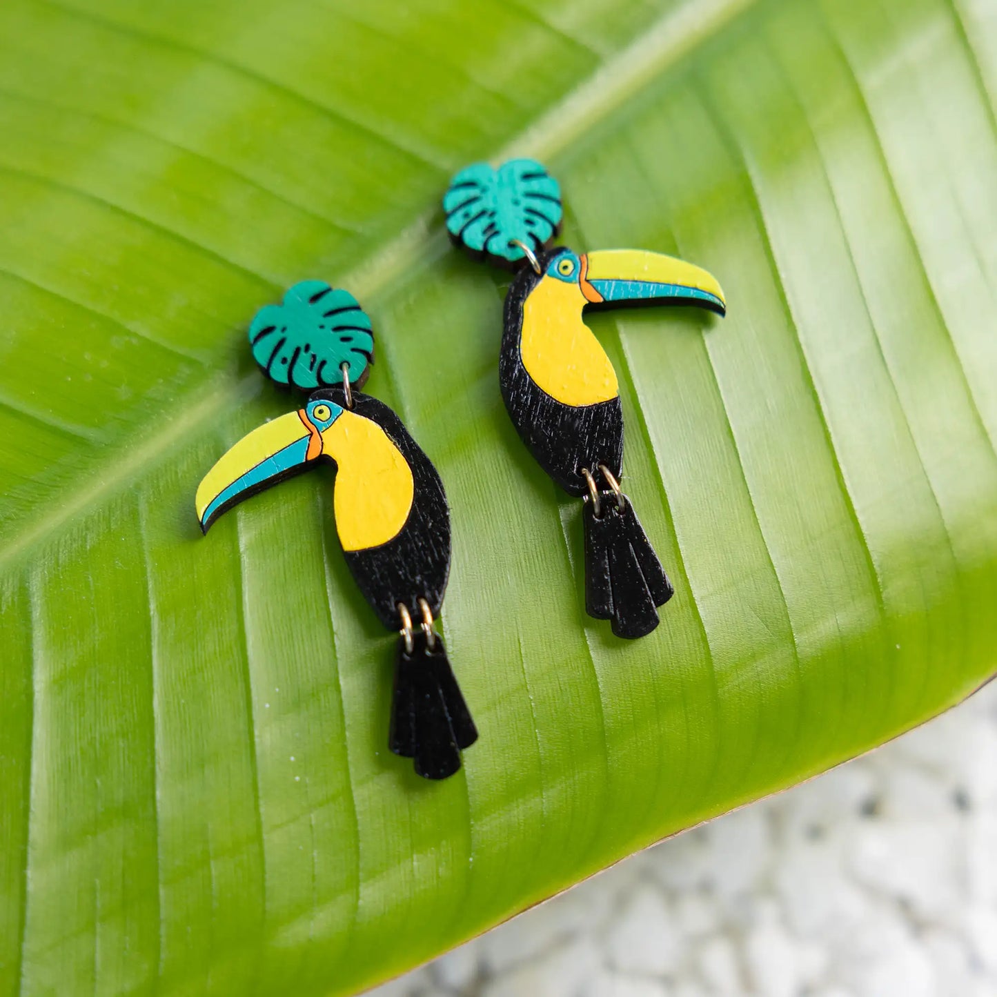Toucan Stud Dangles