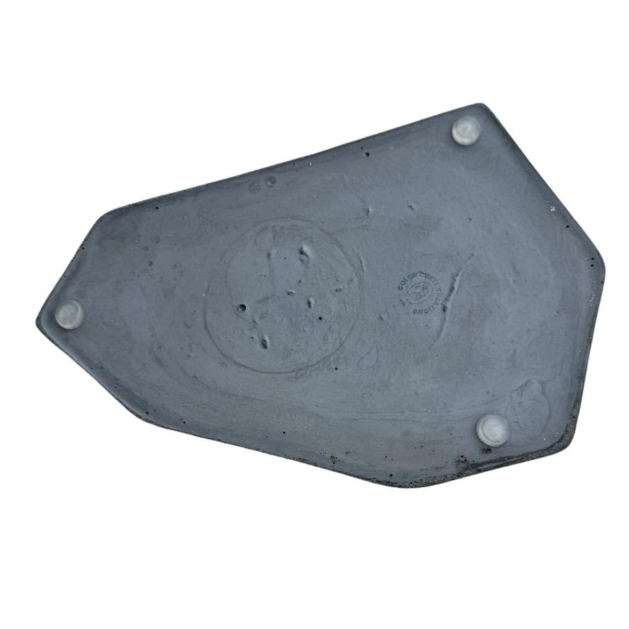 Concrete & Resin Decorative Pottery Tray | 9" x 6.75" | Color Crete Creations