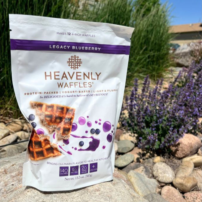 Blueberry Waffle Mix | 13.5 oz | Heavenly Waffles