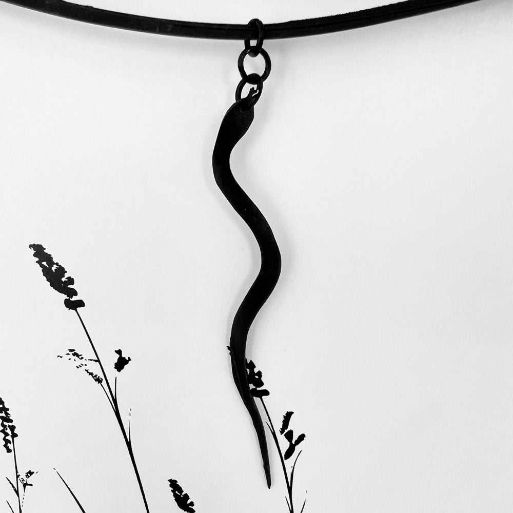 Snake Charm Ribbon Choker