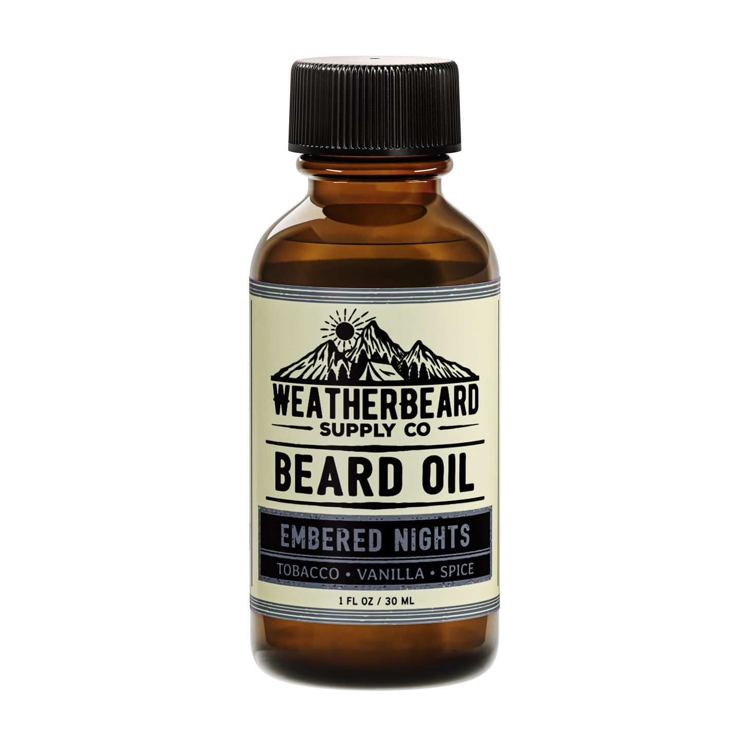 Embered Nights Beard Oil - Tobacco, Vanilla, Spice