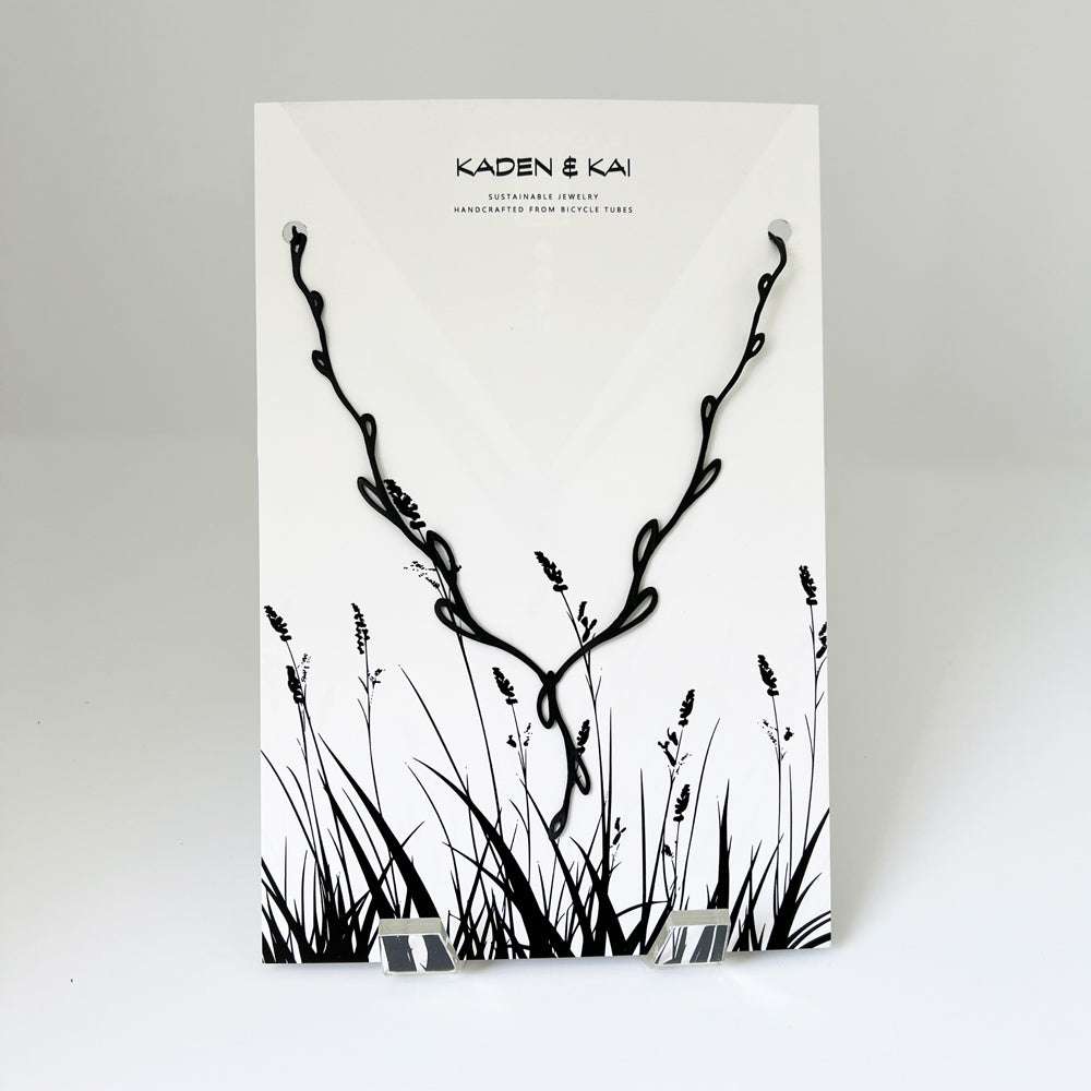 Sweet Ivy V Lariat Necklace