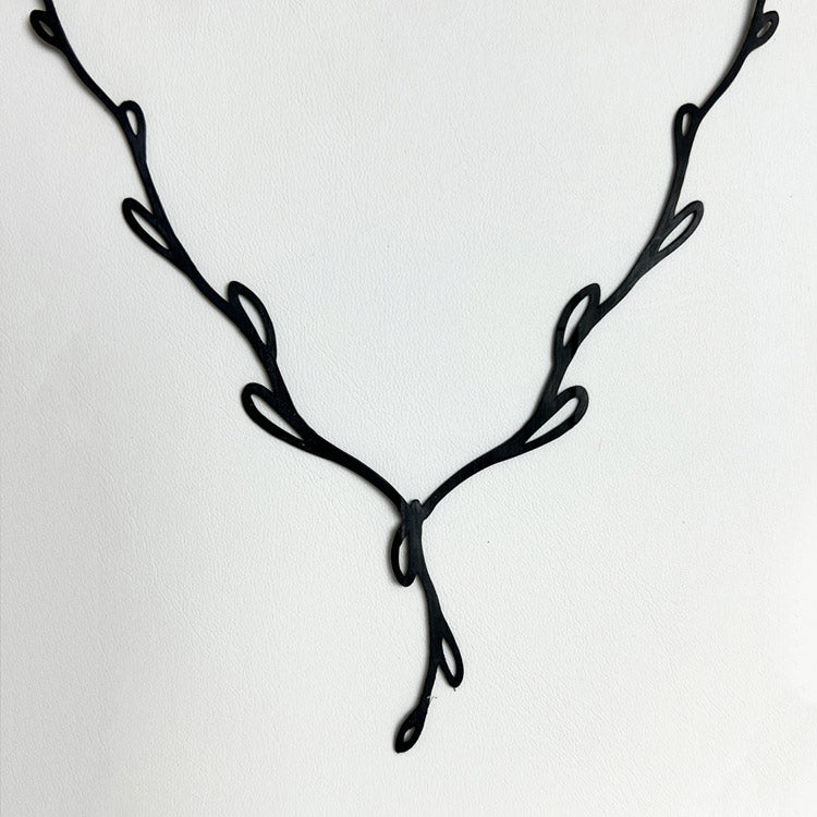 Sweet Ivy V Lariat Necklace