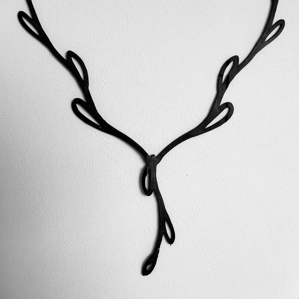 Sweet Ivy V Lariat Necklace