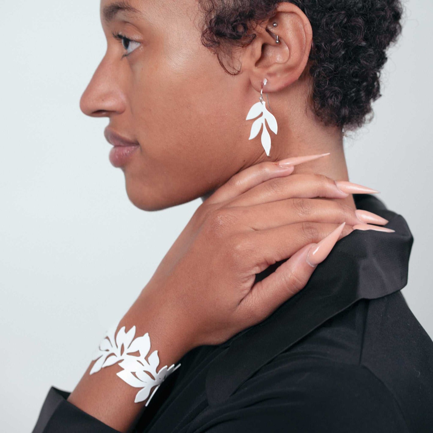 Wisteria Cascading Leaf Earrings
