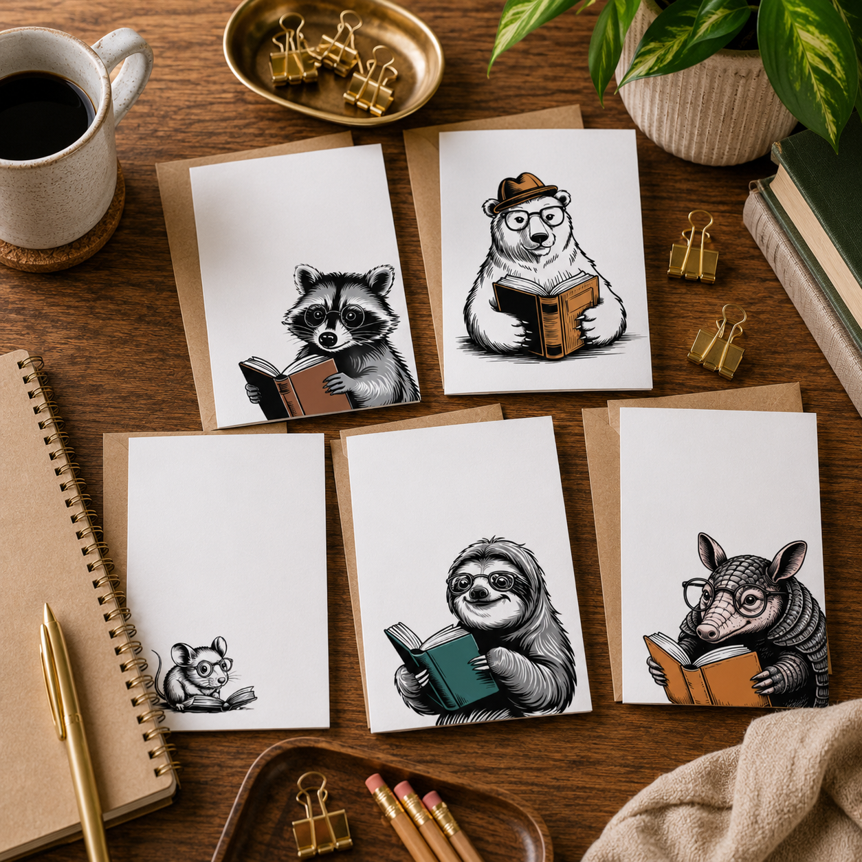 Raccoon Greeting Card