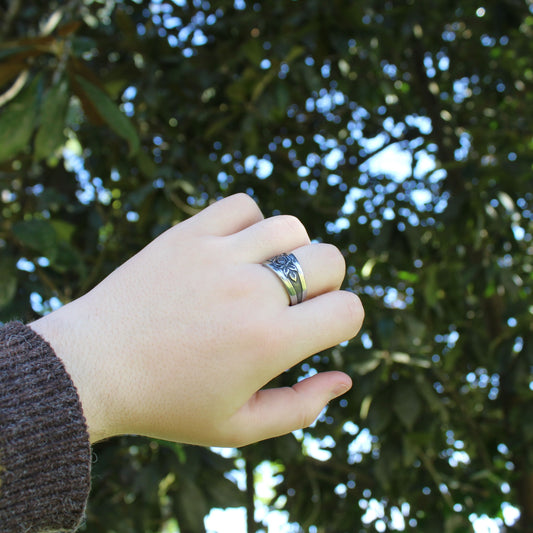 Mystic Rose Spoon Ring