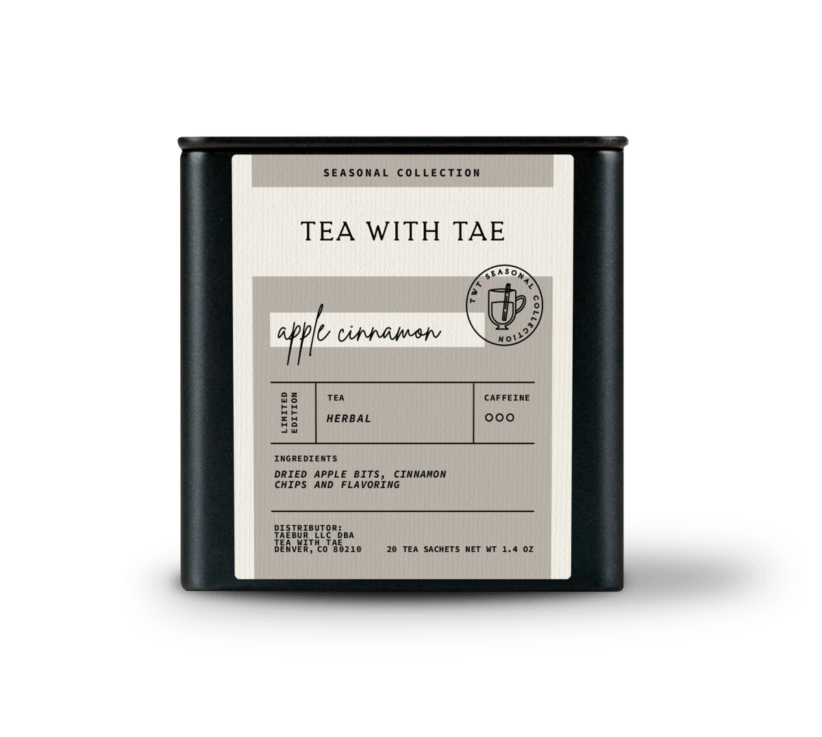 Apple Cinnamon Tea Tin Gift (20 Sachets)