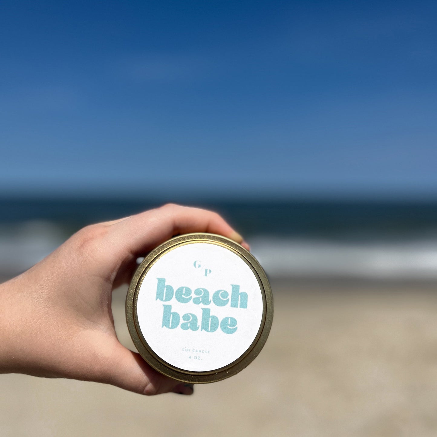 Beach Babe 4 oz. Just Because Candle Tin