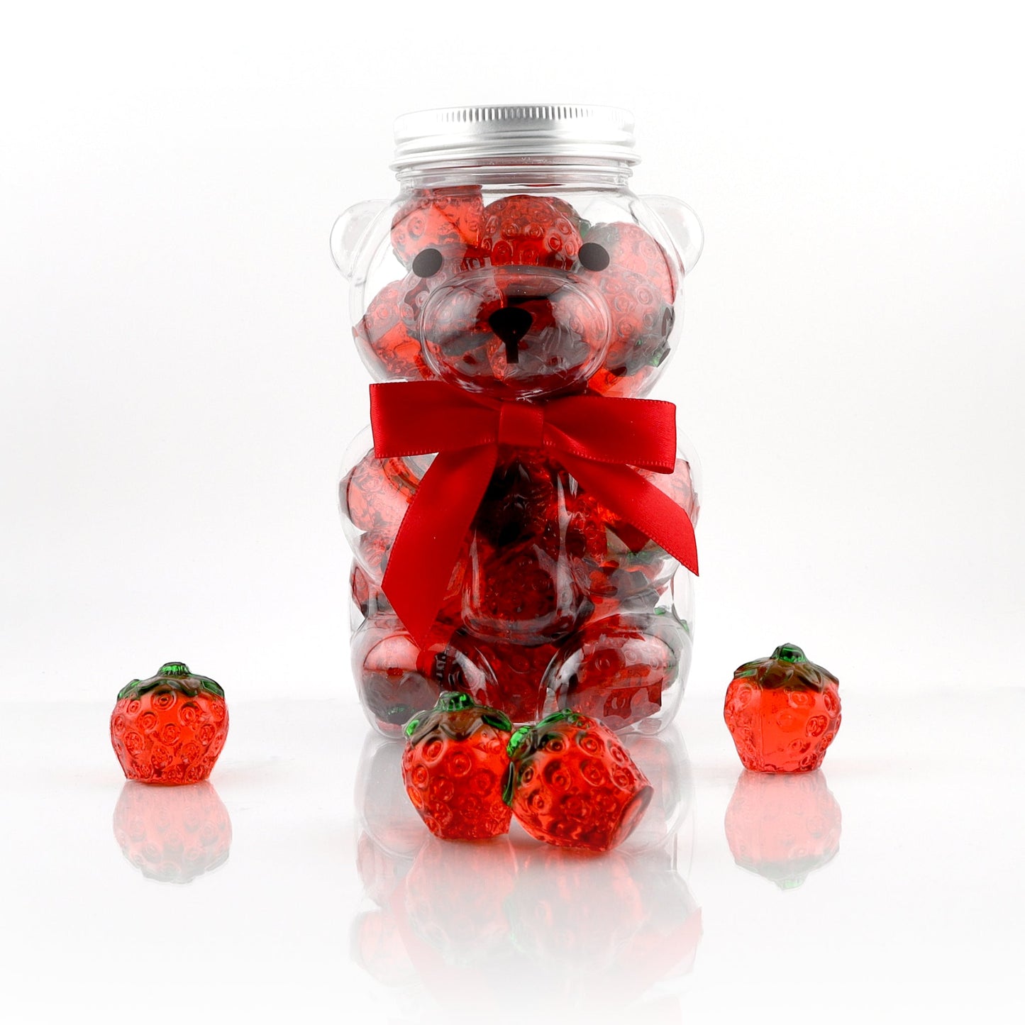 Bear Jar - Gummy 3D Strawberries