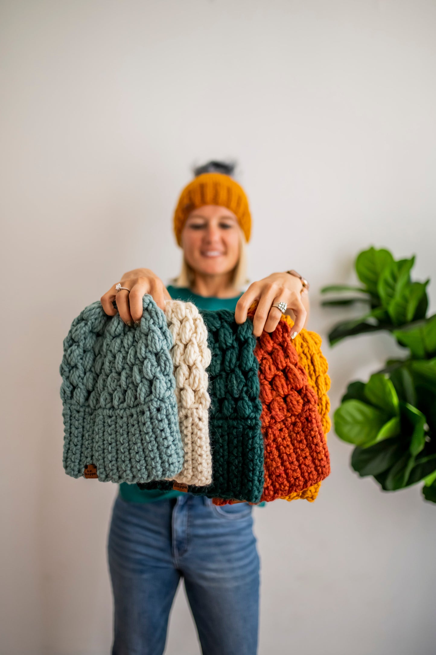 Crochet Slouch Hat | Spice Orange Beanie