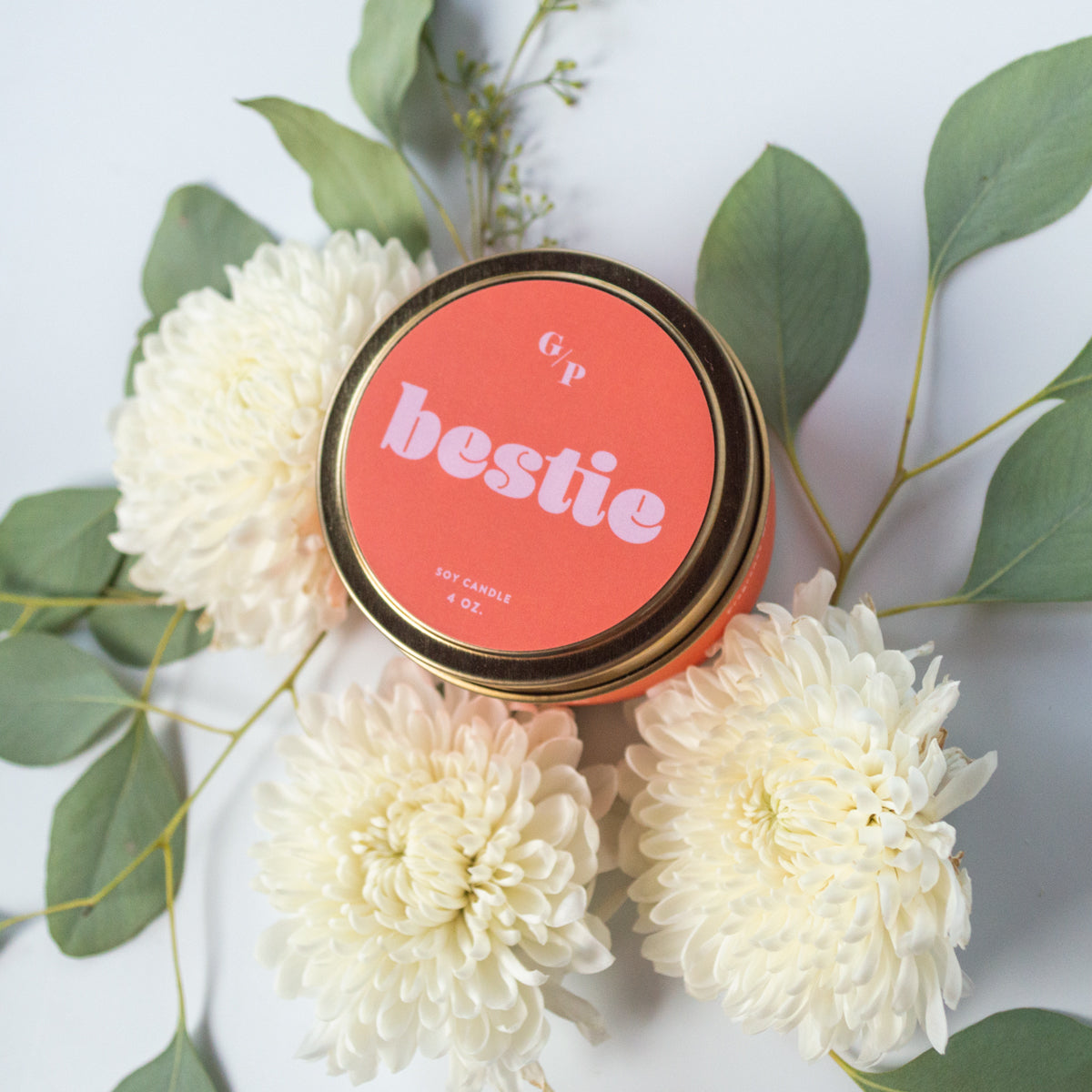 Bestie 4 oz. Just Because Candle Tin
