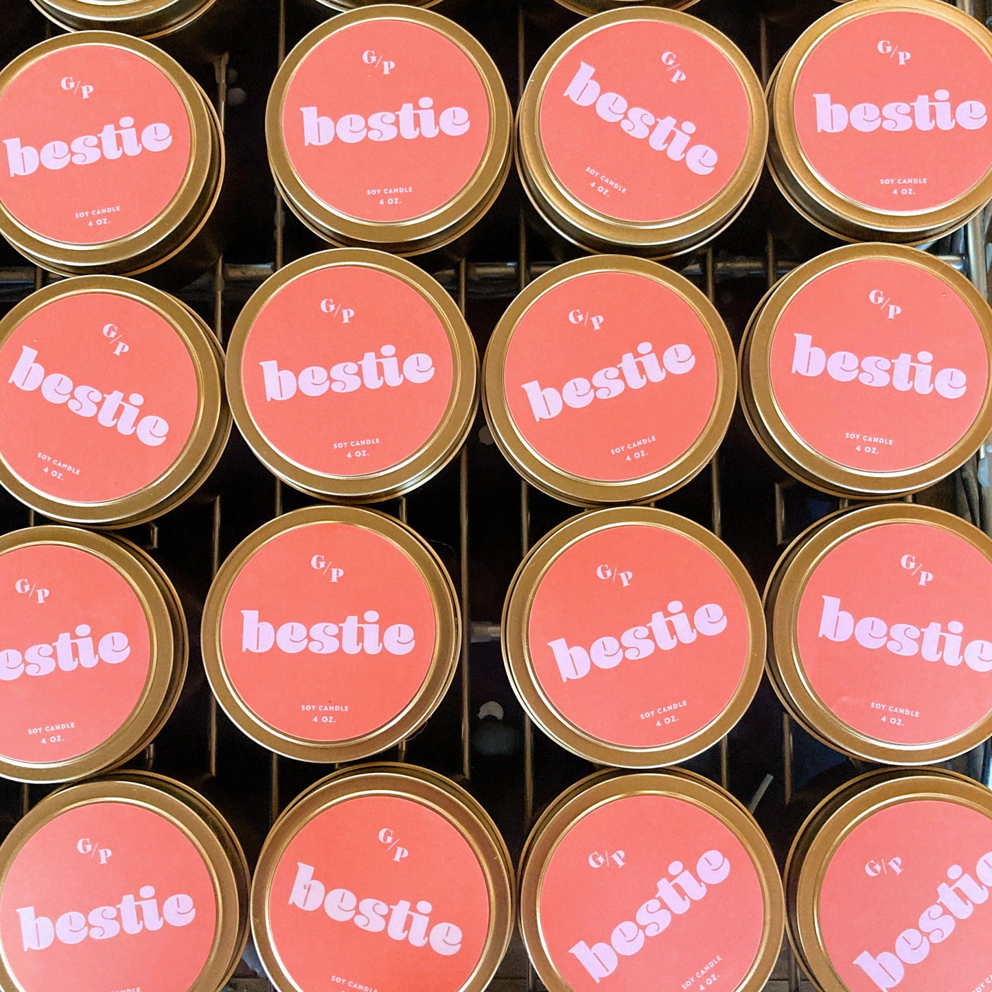 Bestie 4 oz. Just Because Candle Tin
