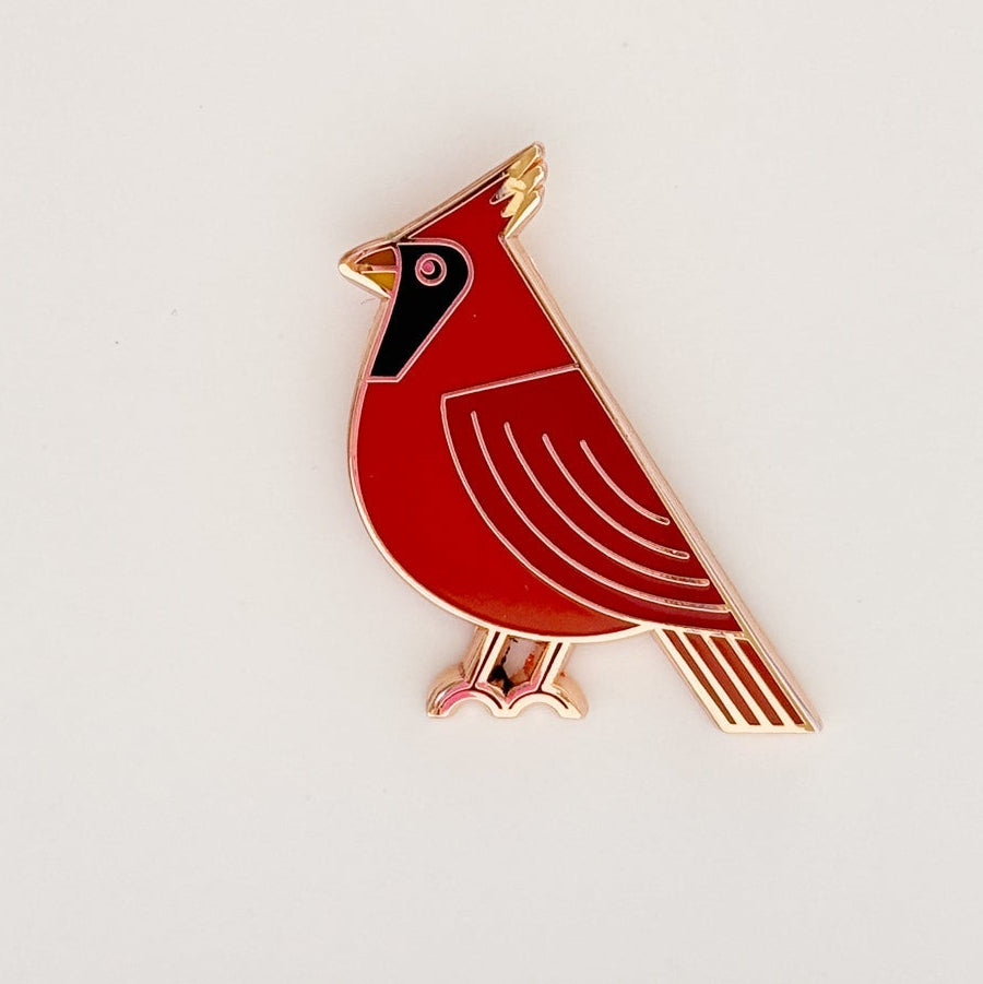Cardinal Bird Enamel Pin