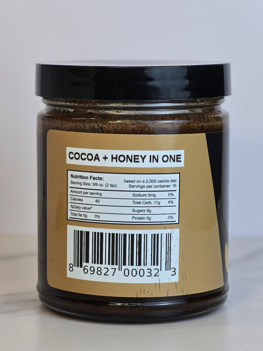 Cocoa Chaga – Honey Cocoa with Chaga Mushroom for Immune & Energy Support (10 oz)