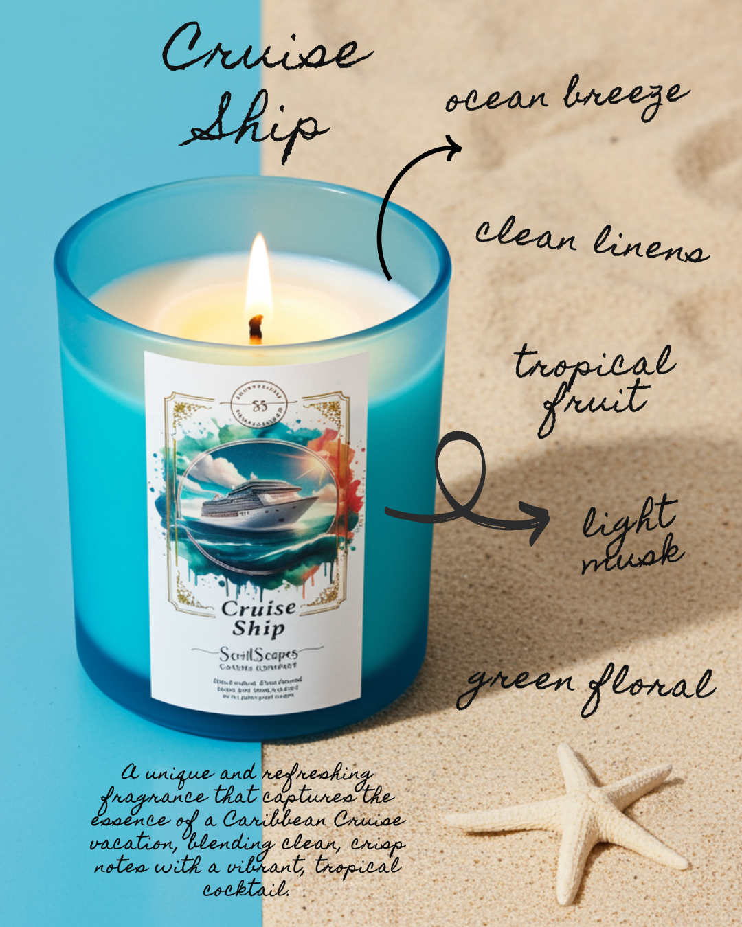 Cruise Ship | Scented Soy Wax Candle