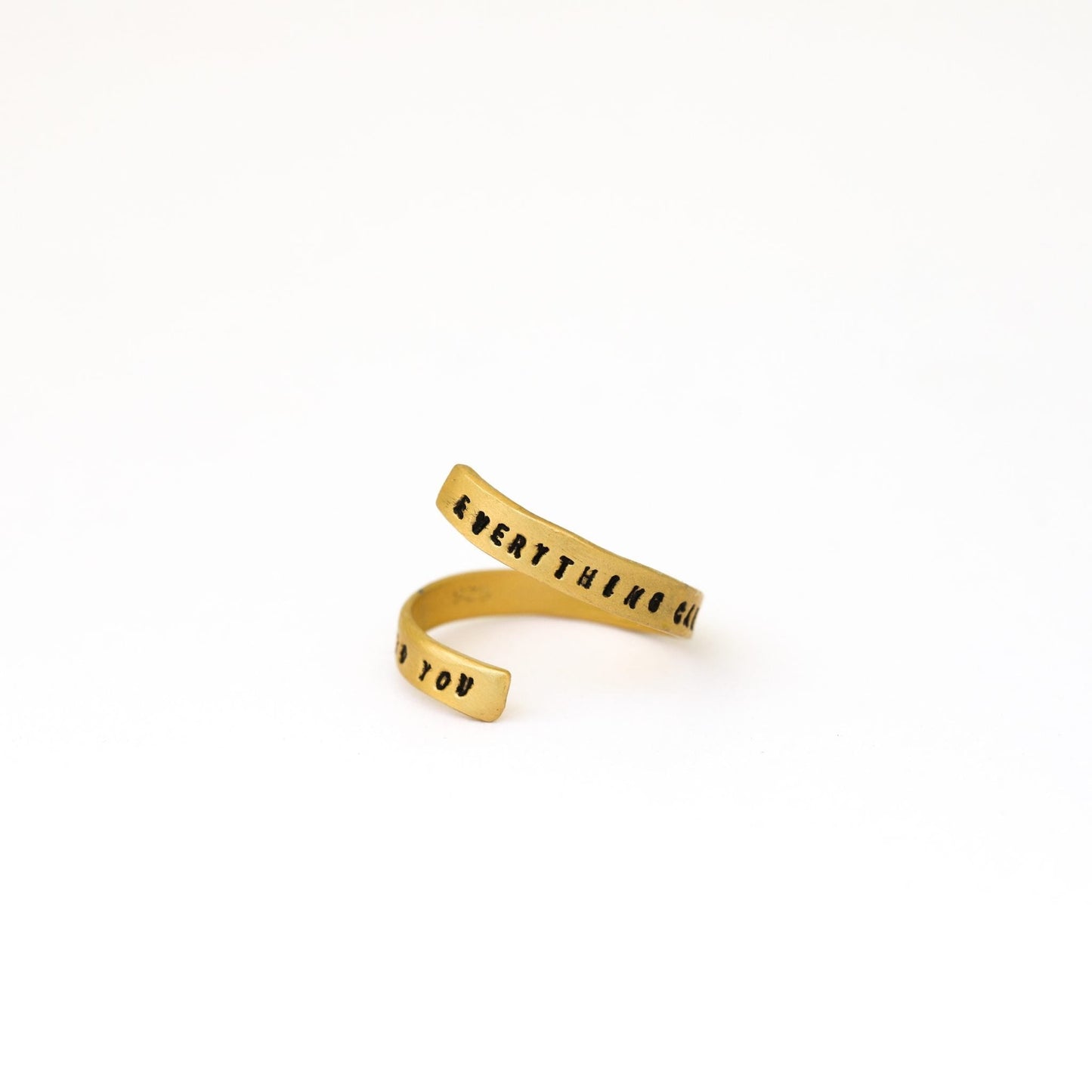 "Everything carries me to you" -Pablo Neruda Wrap Ring