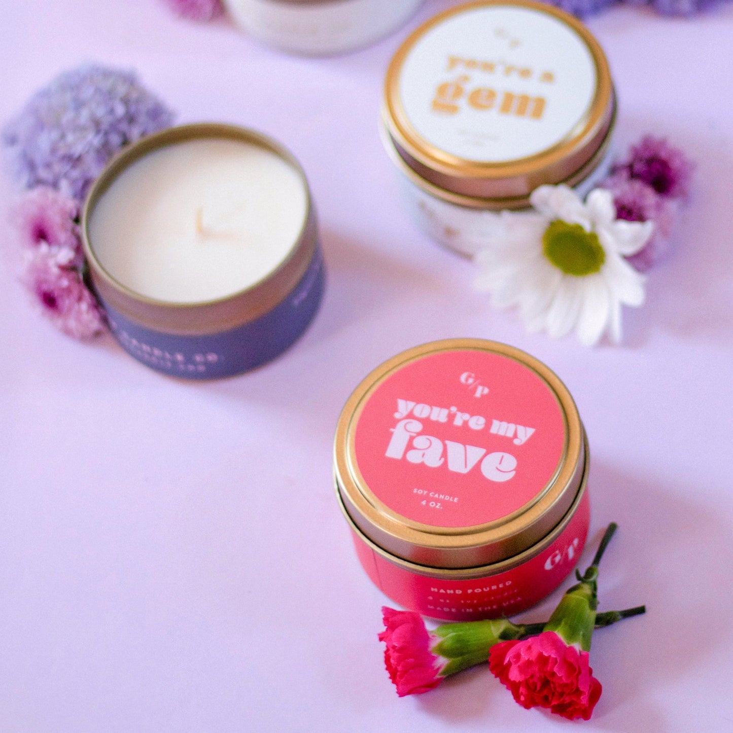 You're My Fave 4 oz. Just Because Candle Tin