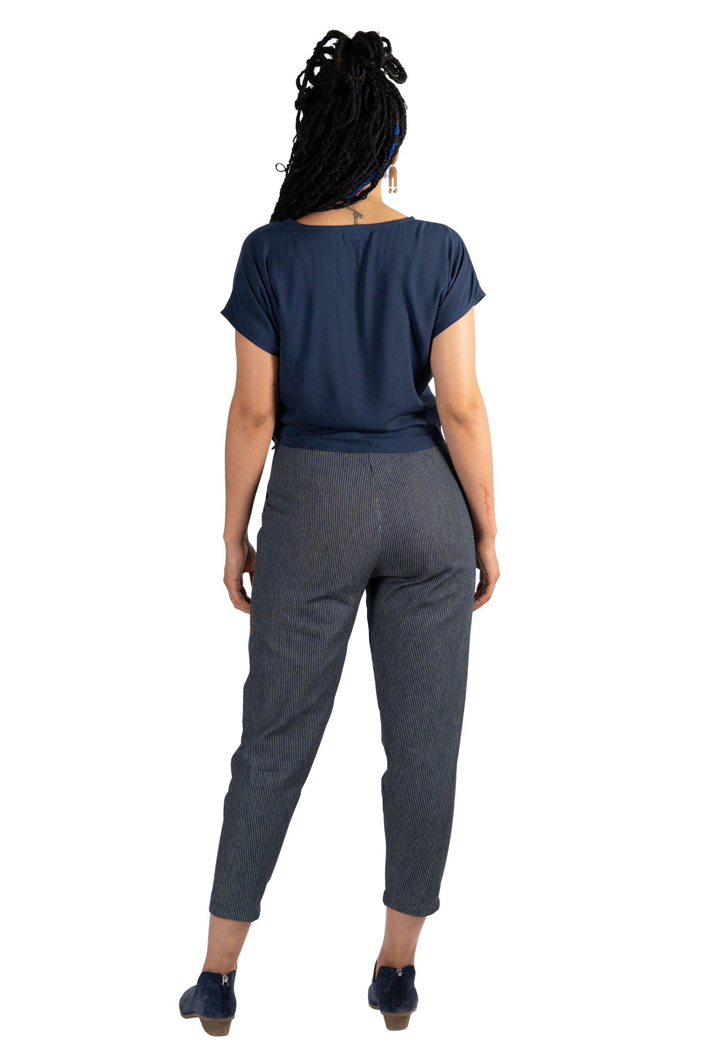 Dolman top in Navy Rayon Challis