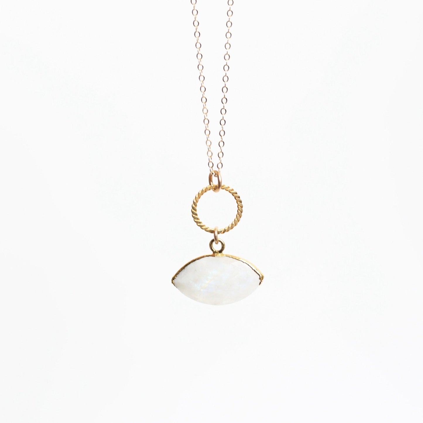 Gemstone Evil Eye Necklace