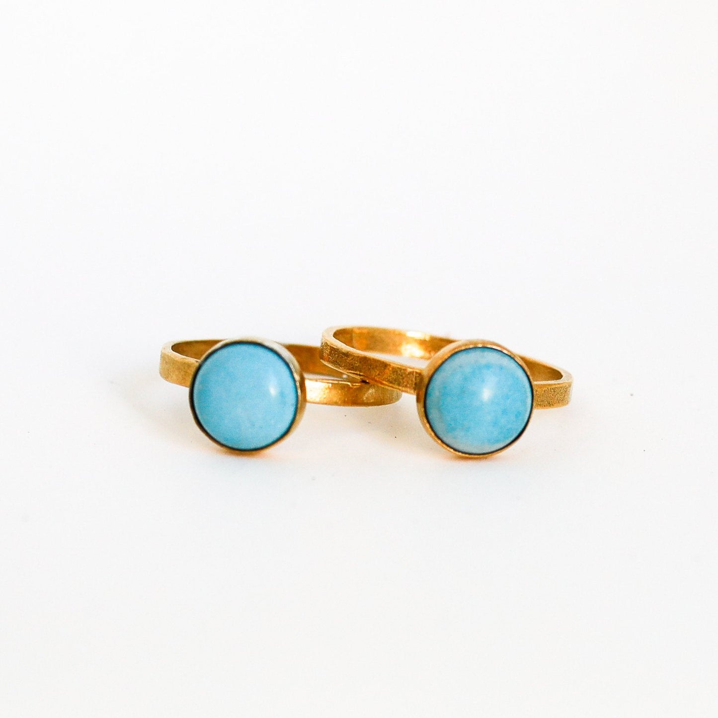 Gemstone Stacking Rings - Opal, Chrysoprase, Lapis, Malachite or Moonstone