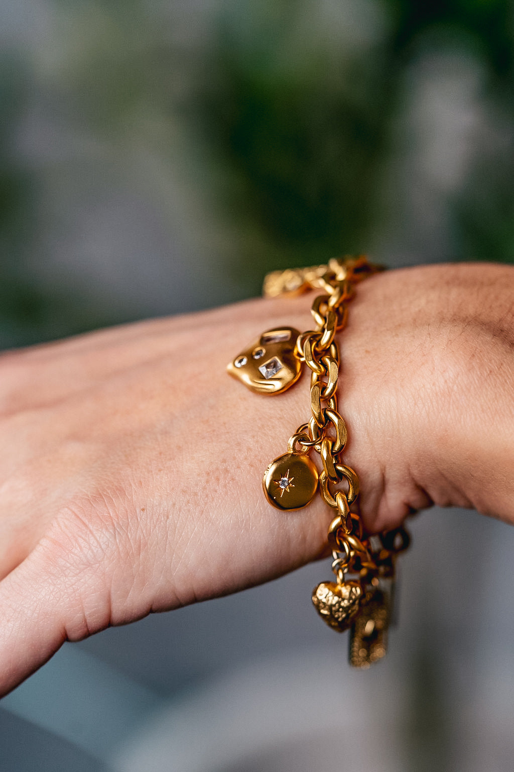 Gold Charm Bracelet