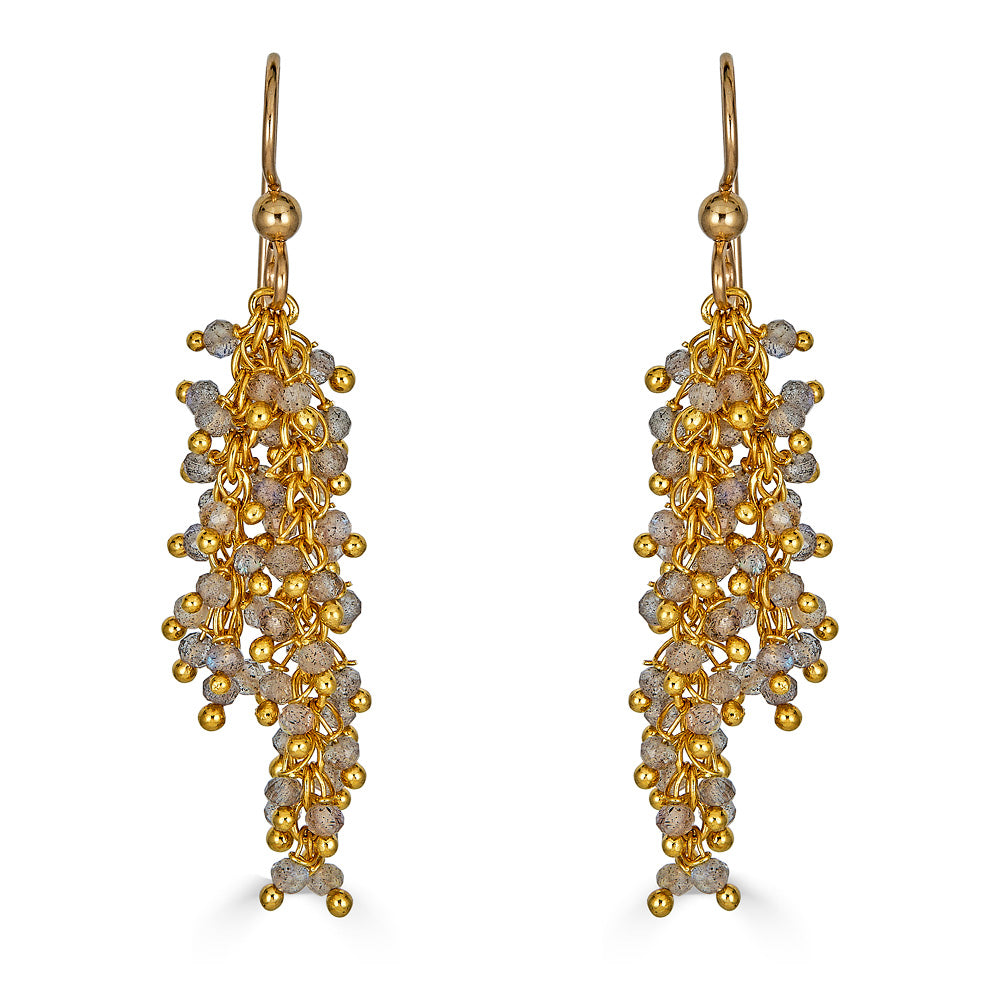 Gold Labradorite Drizzle Earrings