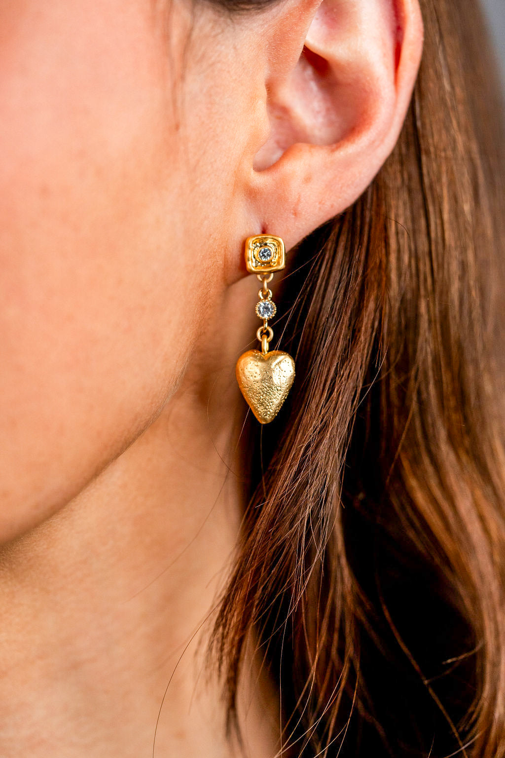 Heart Dangle Earrings