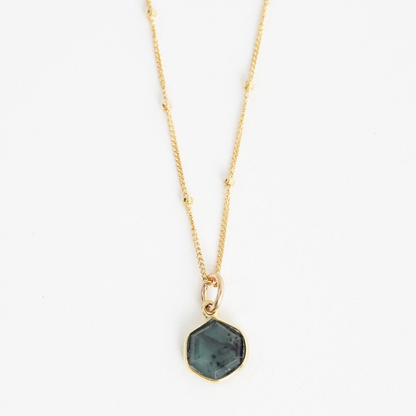 Honeycomb Hexagon Necklace