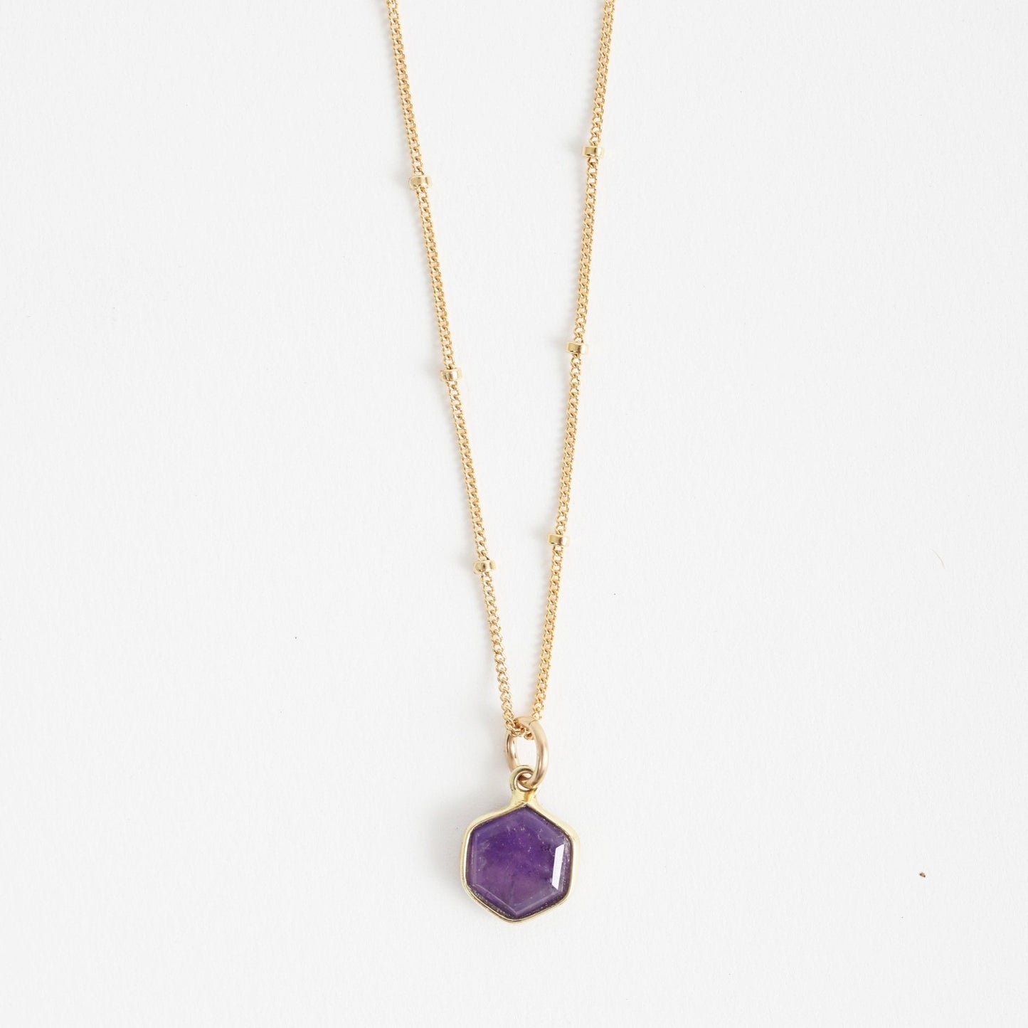 Honeycomb Hexagon Necklace