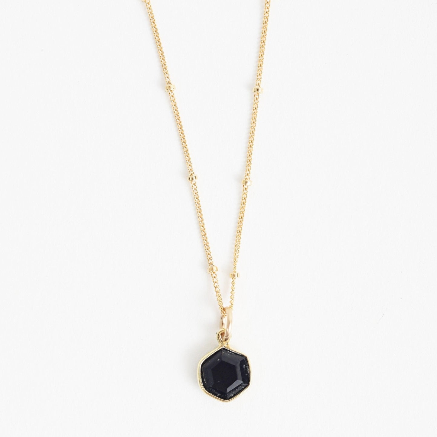 Honeycomb Hexagon Necklace