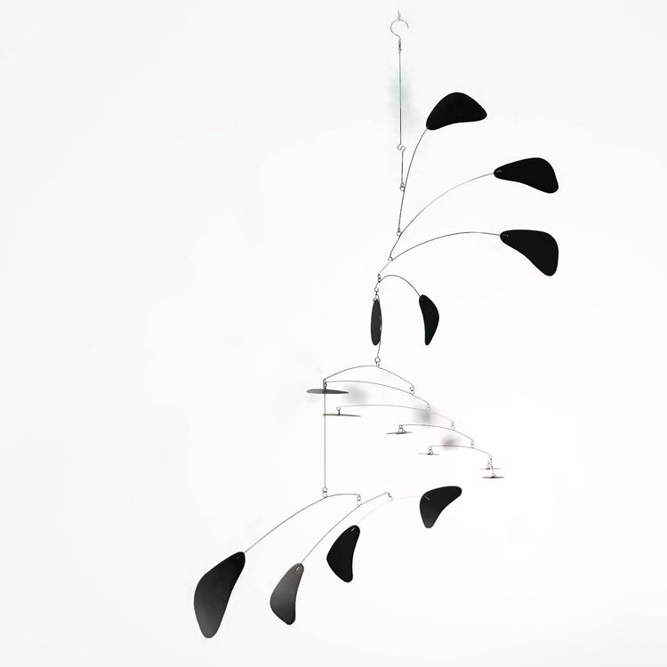 Arrow Style Kinetic Mobile – Large Modern Hanging Art in Black