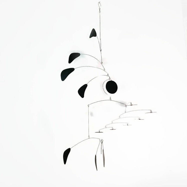 Arrow Style Kinetic Mobile – Large Modern Hanging Art in Black