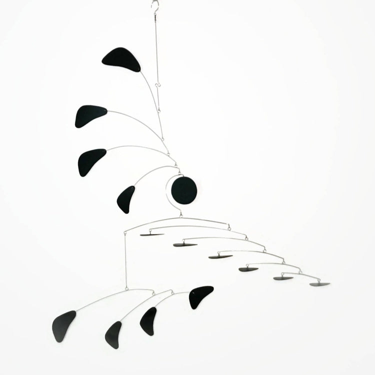 Arrow Style Kinetic Mobile – Large Modern Hanging Art in Black