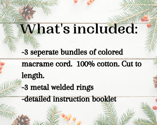 DIY craft Christmas ornament kit 3 pack