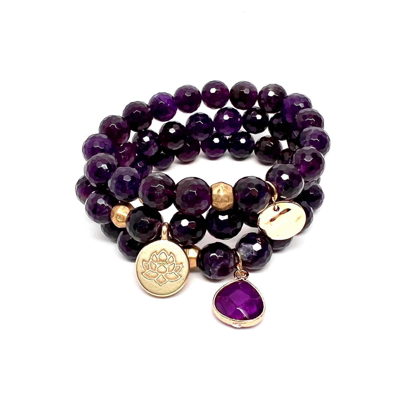 Amethyst Bracelet Faceted