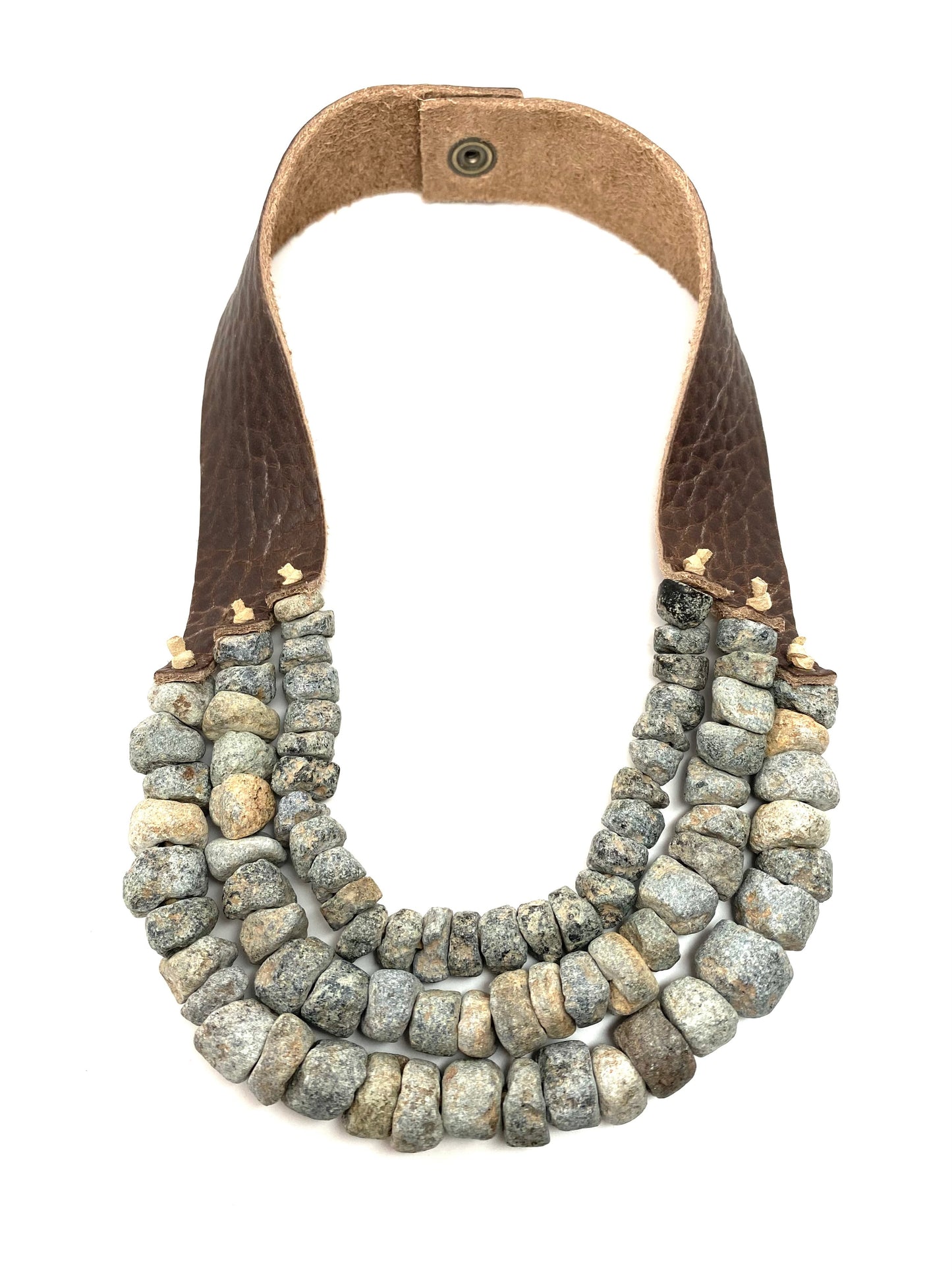 3 Strand Necklace • Stone