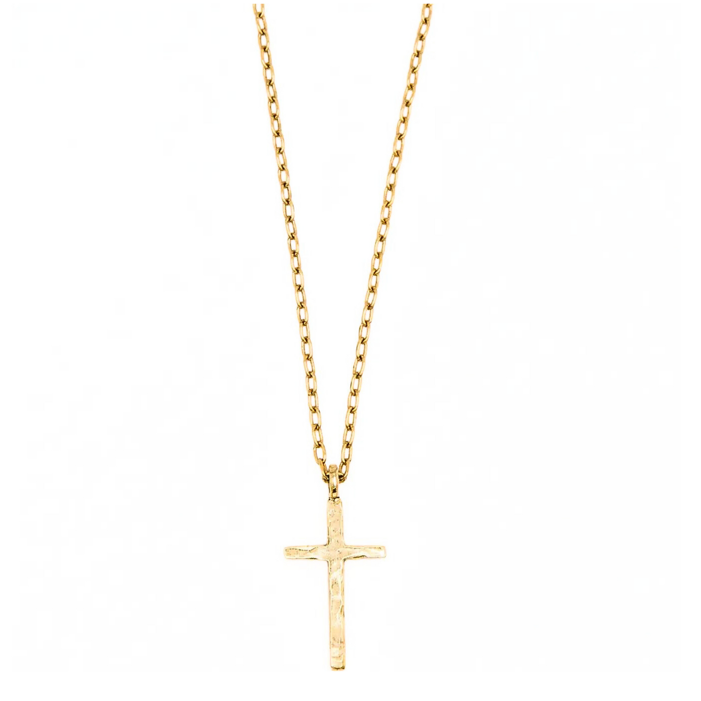 Gold Cross Necklace - Large