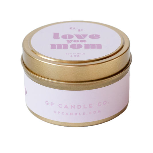 Love You Mom 4 oz. Candle Tin