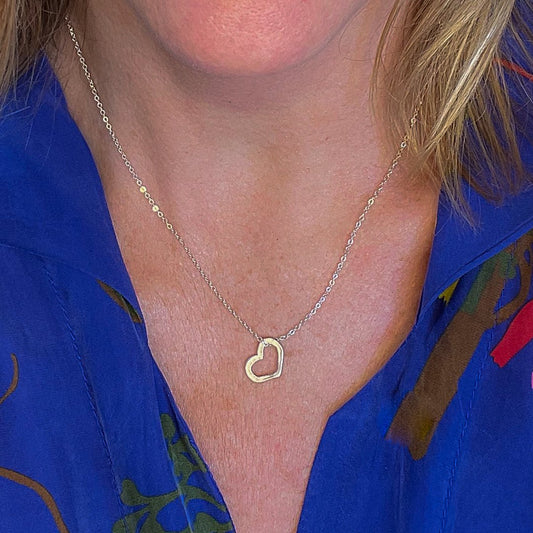 Lucinda Heart Necklace - Single or Double