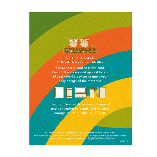 Relish Your Day Sticker Birthday Card