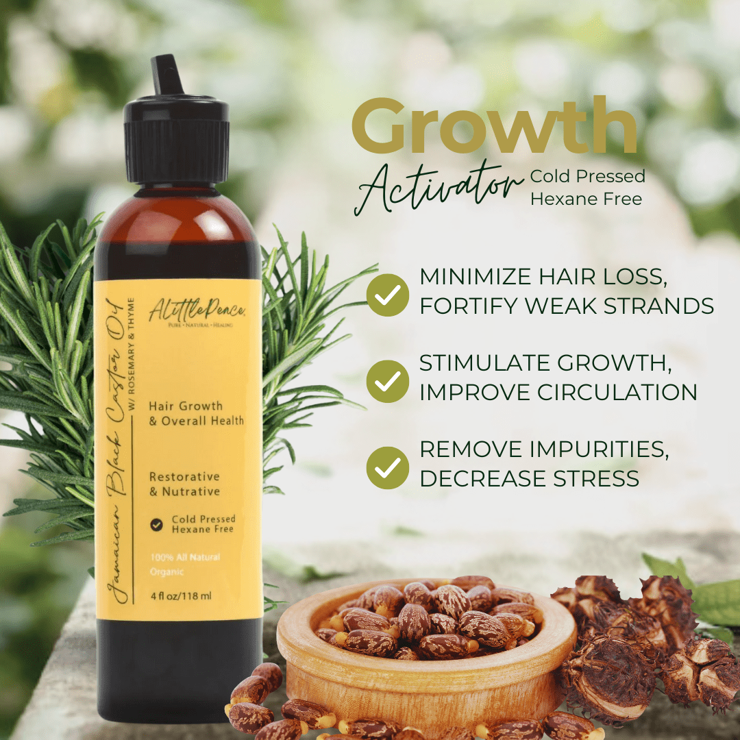 Organic Jamaican Black Castor Oil w/Rosemary & Thyme