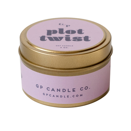 Plot Twist 4 oz. Just Because Candle Tin