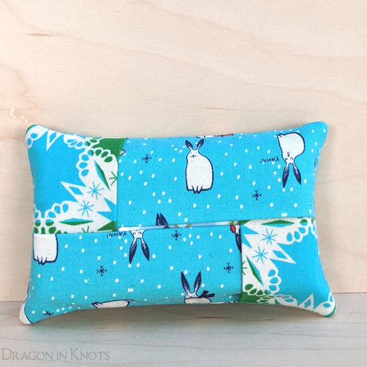 Snow Bunny Pocket Facial Tissue Holder