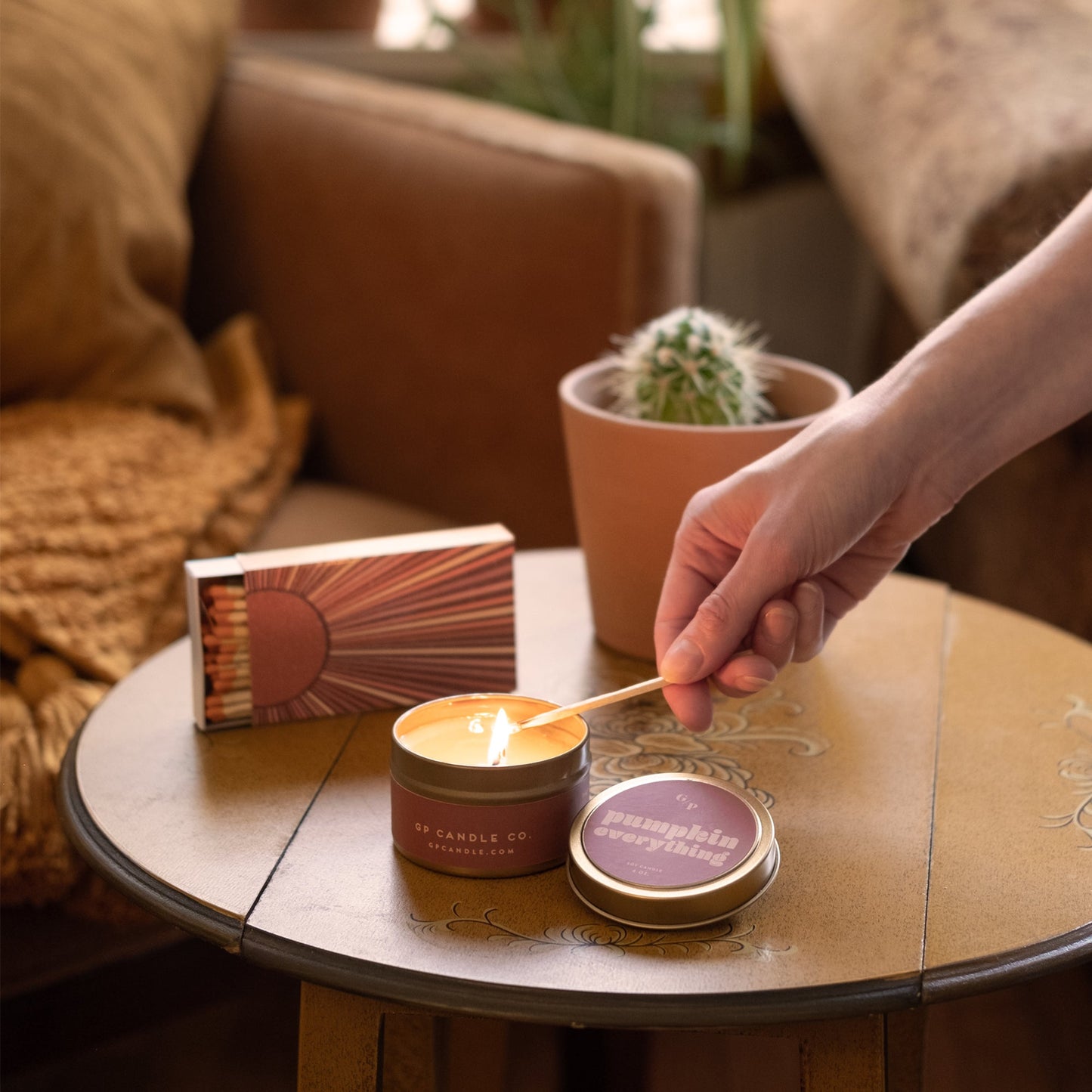 Pumpkin Everything 4 oz. Just Because Candle Tin