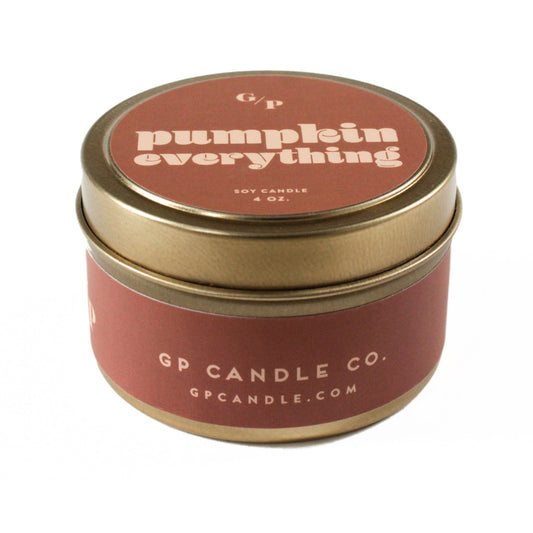 Pumpkin Everything 4 oz. Just Because Candle Tin